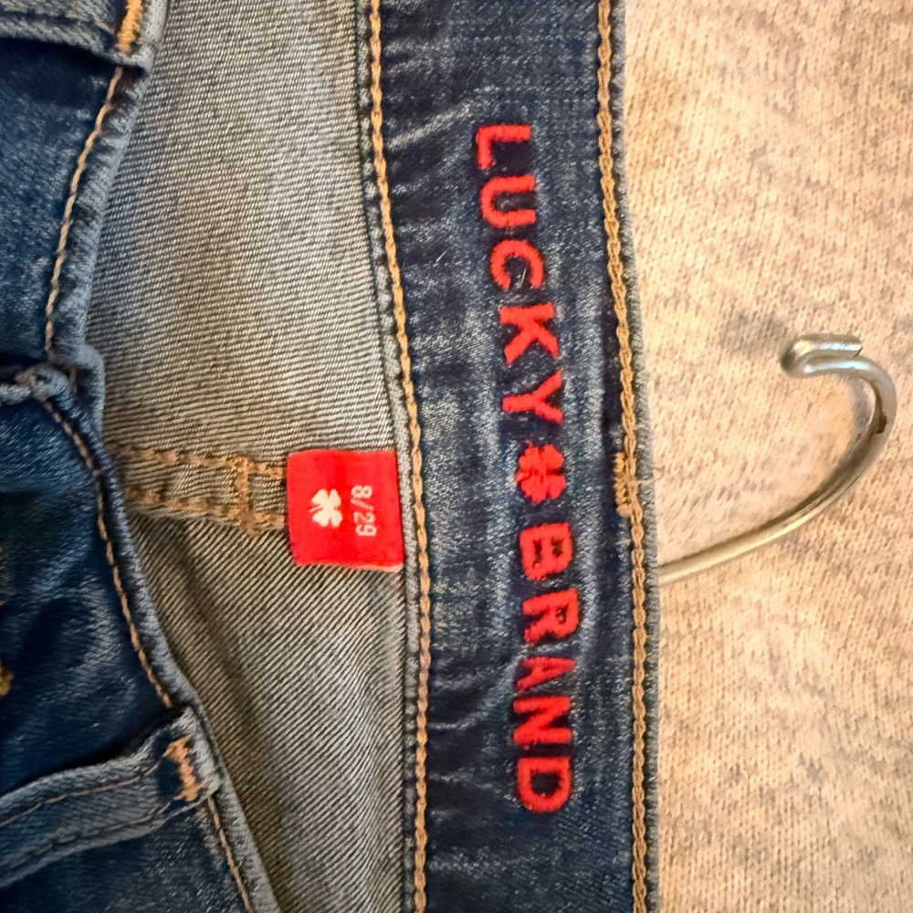 Lucky Brand Mid Rise Kick Crop Jeans - Blue